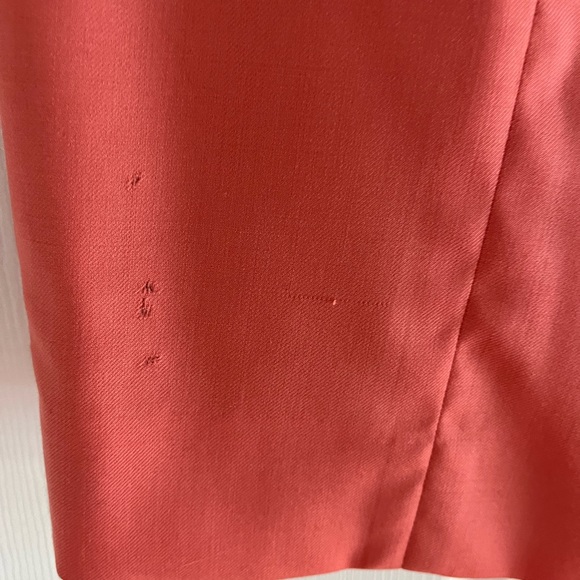 J. Crew pencil skirt salmon color - 100% wool. Please note pictures with flaws - Picture 4 of 6